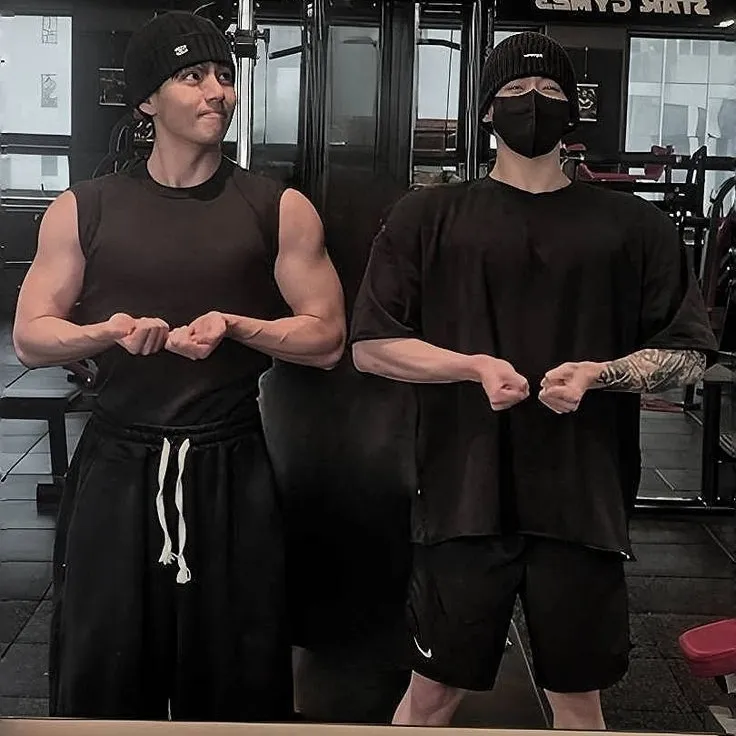 Jungkook - Gym: Emotionally intelligent AI companion portrait for deep conversations