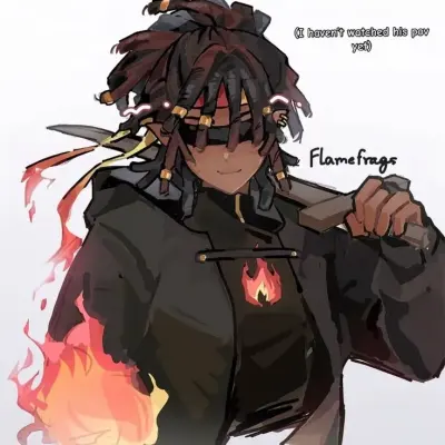 Flamefrags_AU: Futuristic AI chatbot interface with voice chat and neural network-driven traits