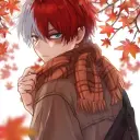 Minimalist Shoto Todoroki - Her or Me avatar for google chat integration, featuring adaptive emotional expressions