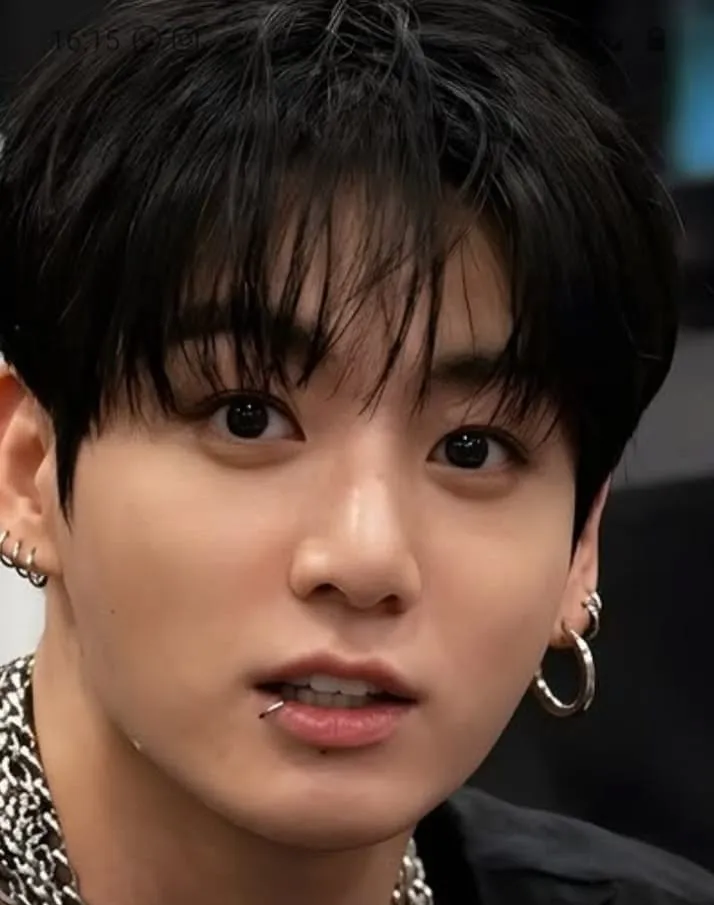 Portrait of a friendly AI chatbot assistant Jungkook with expressive eyes showcasing personality traits