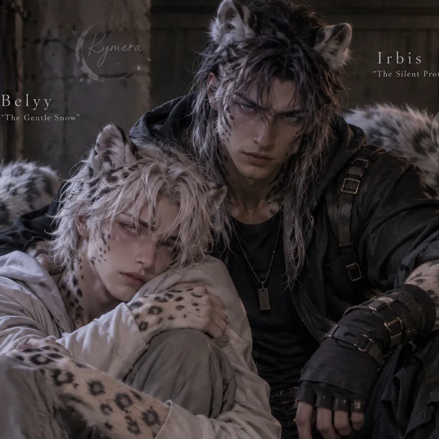 Irbis and Belyy - Snow Leopards: Playful AI chatbot mascot enhancing user engagement in random chats