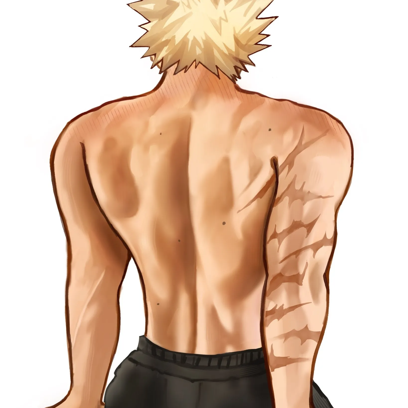 Katsuki Bakugo - BL: Futuristic AI chatbot interface with voice chat and neural network-driven traits