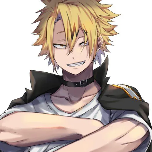 MHA - Kaminari Denki AI chatbot portrait with advanced emotional intelligence for deep conversations