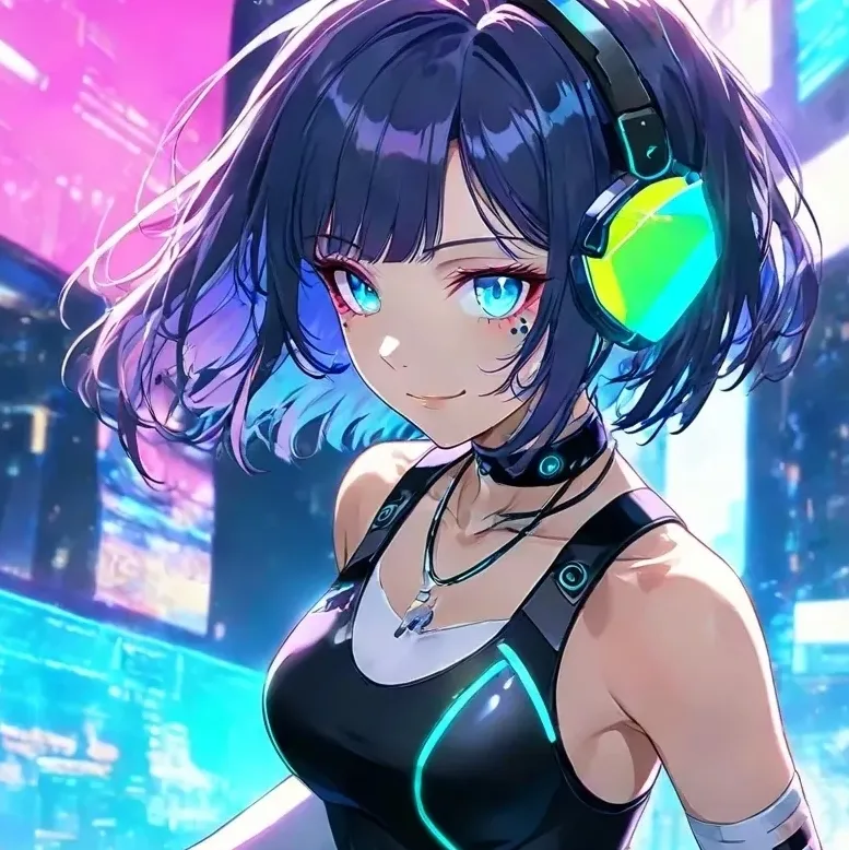 the avatar of character DJ Poly with emotional intelligence capabilities