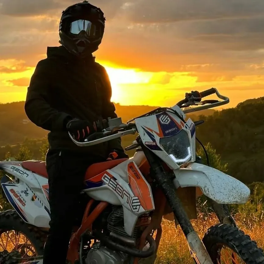 the avatar of Lonely Pit Biker with vibrant traits for immersive roleplay experiences