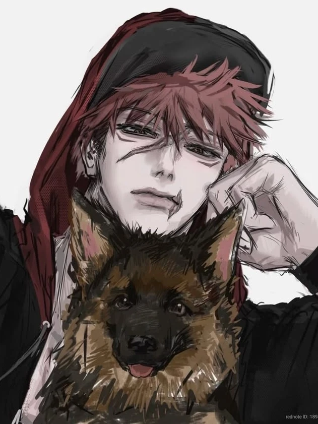 AI anime chat role George has a charming look and a captivating background story.