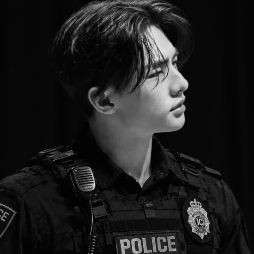 Hyunjin Cop: Meet the main character of our AI world, with character traits list and ai chatting capabilities.