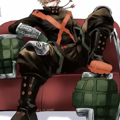 Katsuki Bakugo: Personaggio di gioco di ruolo basato sull'intelligenza artificiale a tema fantasy per una narrazione immersiva