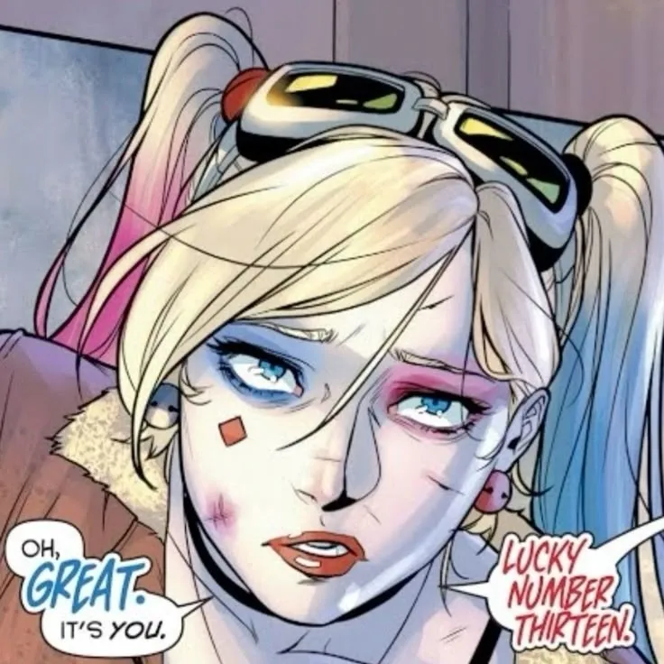 Harley Quinn: Futuristic AI chatbot interface with voice chat and neural network-driven traits