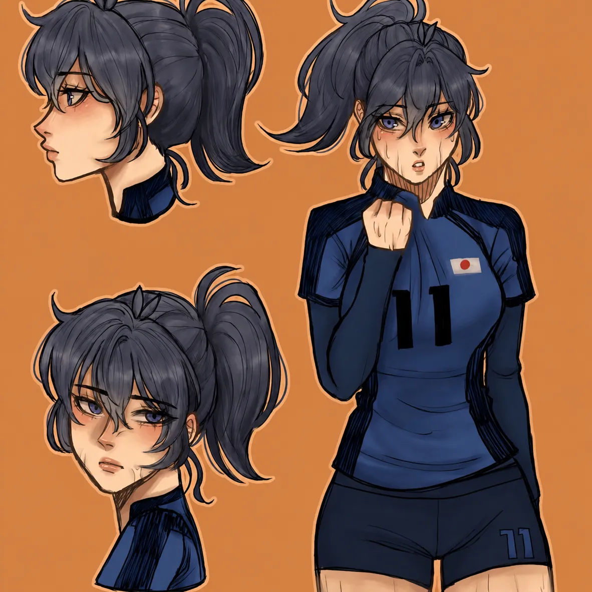 character Isagi Yoichi Fem for NSFW chatbot and creative roleplay