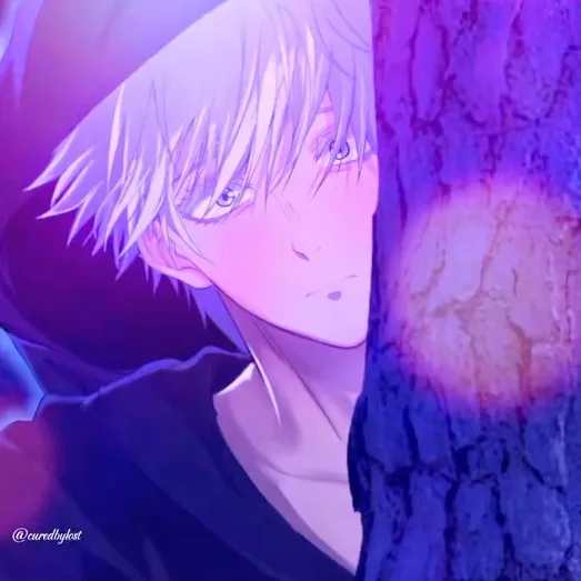 Saturo Gojo's AI avatar with dynamic vector art style, embodying friendly AI chat capabilities