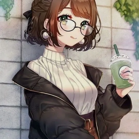 the avatar of Hanna — your cute nerdy girlfriend who is your Virtual Assistant with Soulgen's Personality Matrix, Blending AI Chat Precision and Character Traits of Curiosity.