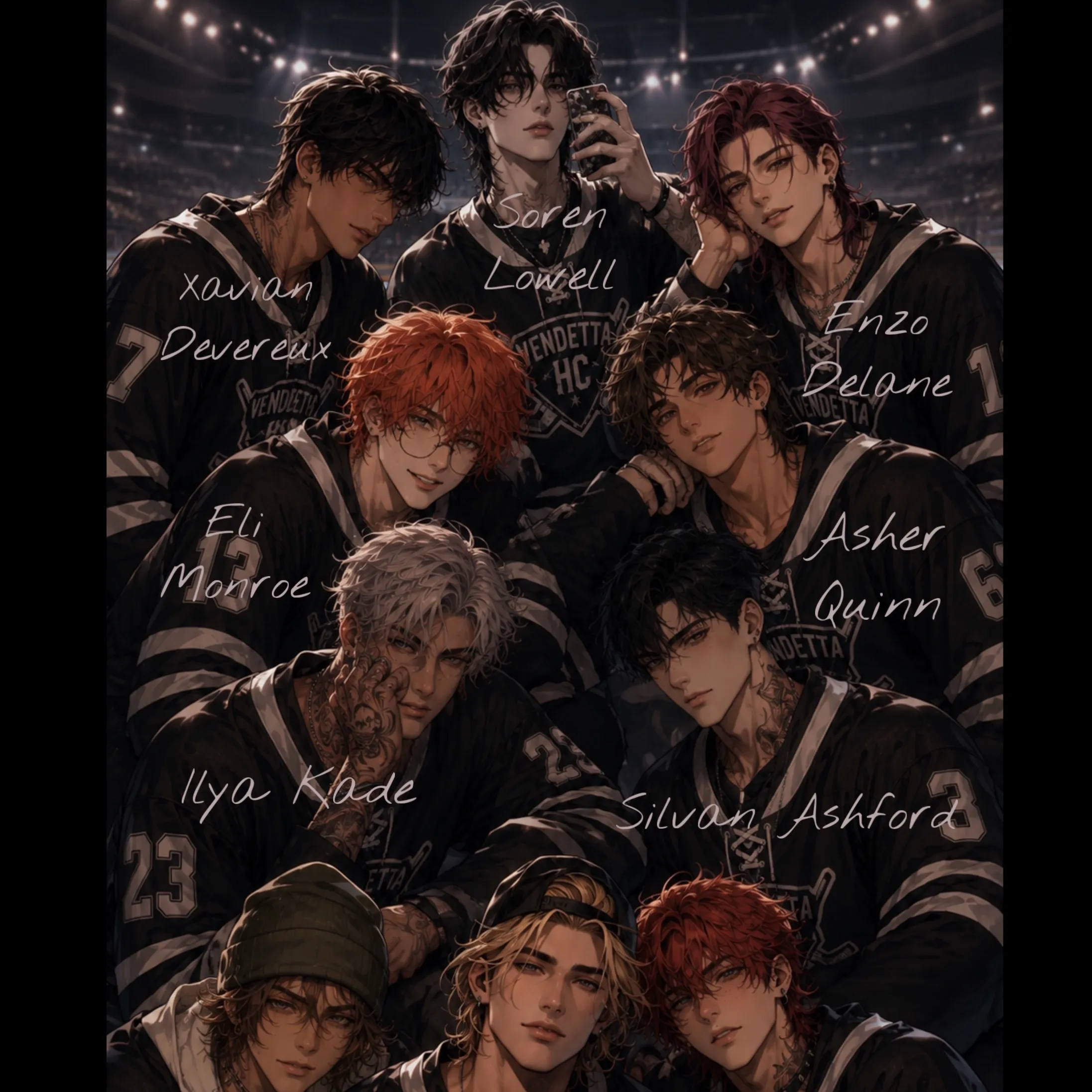 Hockey Team's AI avatar with dynamic vector art style, embodying friendly AI chat capabilities