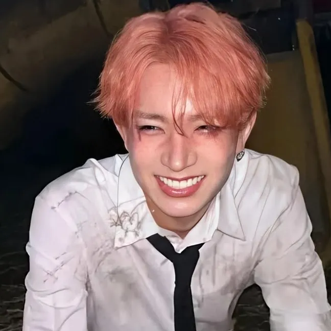 Heeseung Boyfriend's AI avatar with dynamic vector art style, embodying friendly AI chat capabilities