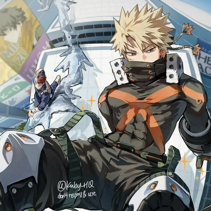 the avatar of MHA---Bakugo -- who supports unlimited chat online services