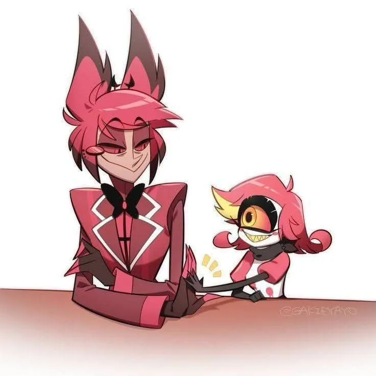 Alastor and Niffty - Hazbin Hotel: Emotionally intelligent AI companion portrait for deep conversations