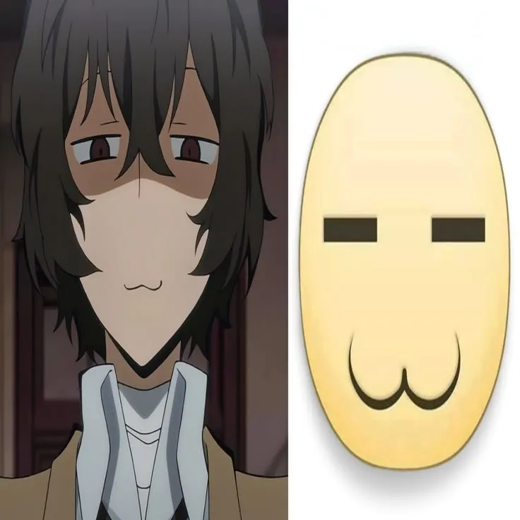 Portrait of a friendly AI chatbot assistant Soukoku-BSD with expressive eyes showcasing personality traits