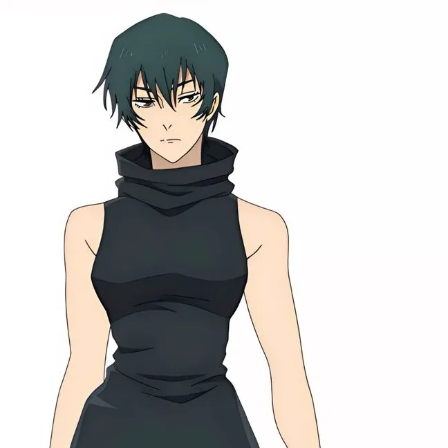 Mai's AI avatar with dynamic vector art style, embodying friendly AI chat capabilities