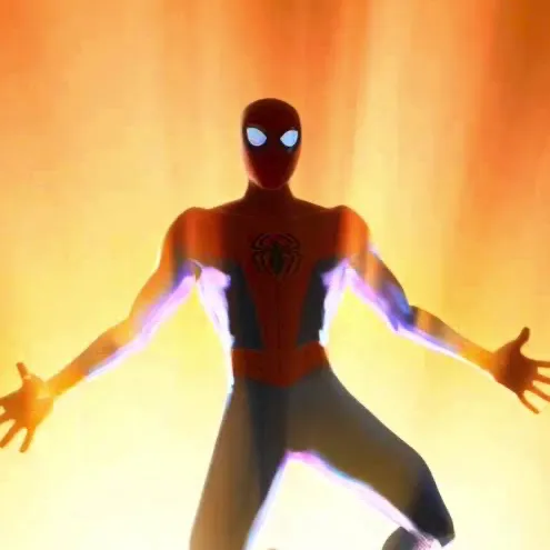 Spider-Man - Spider-People's AI avatar with dynamic vector art style, embodying friendly AI chat capabilities