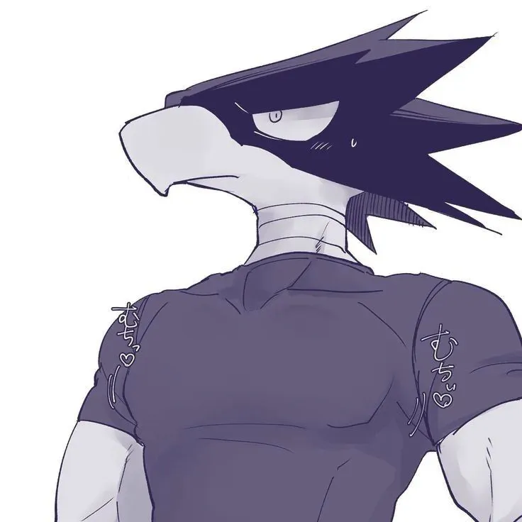the avatar of MHA - Tokoyami Fumikage: Dynamic AI character.