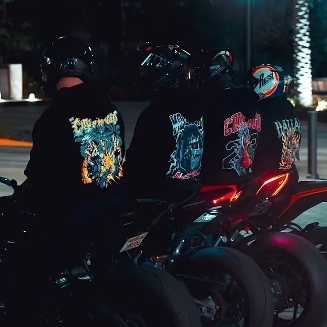 Your biker gang: DeepBrain AI companion portrait for free online chat and open conversations