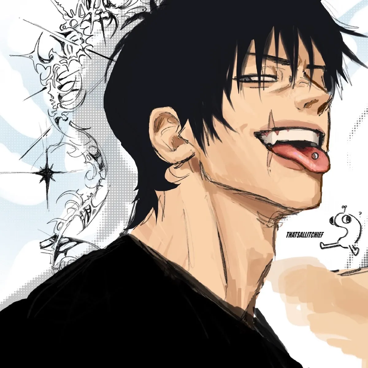 Toji Fushiguro: Fantasy-themed AI roleplay character art for immersive storytelling