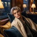 Avatar AI di Cristian con stile di arte vettoriale dinamica, che incarna le capacità di chat AI amichevoli