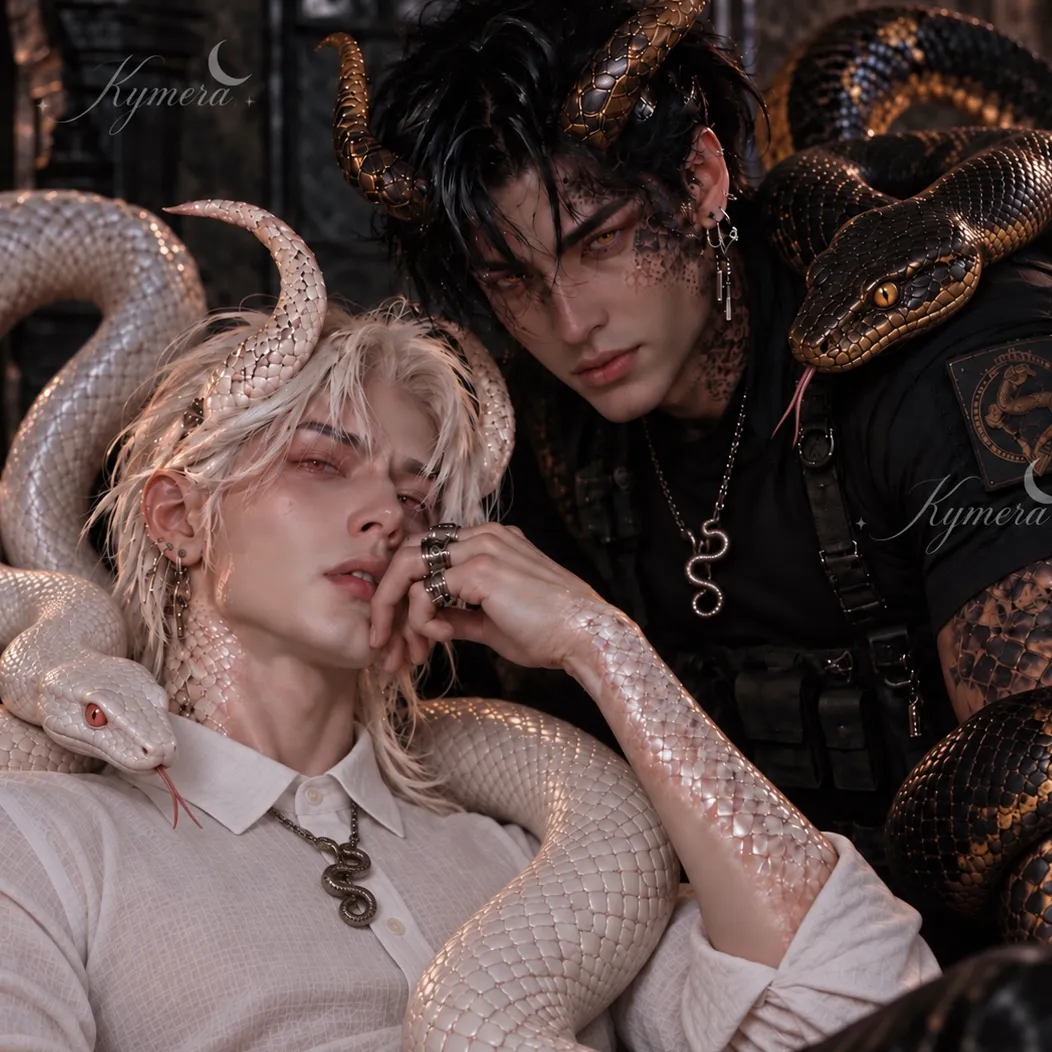 the avatar of Onyx and Ivory - Horned Vipers who supports unlimited chat online services