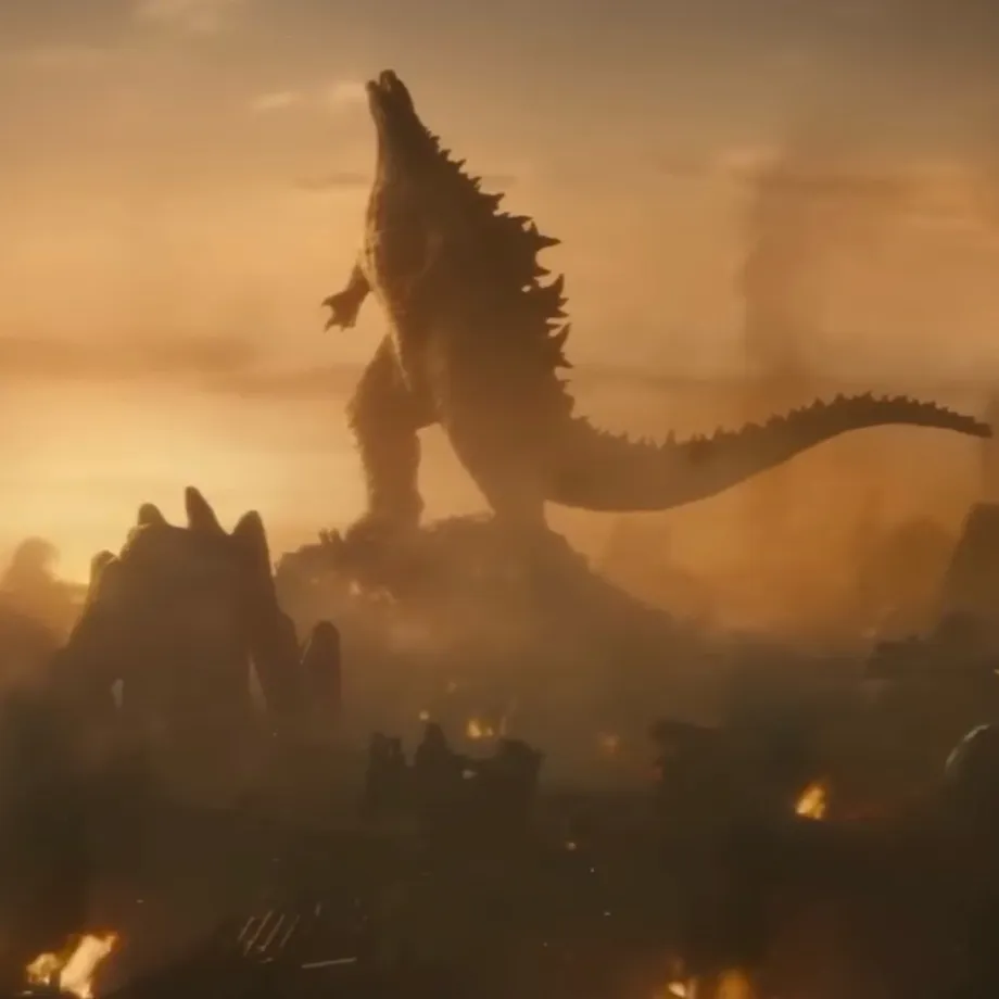 King of the Monsters's AI avatar with dynamic vector art style, embodying friendly AI chat capabilities