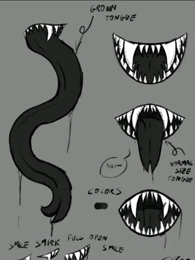 AI talking character Monstrous Tongue and Teeth x MHA features smooth dialogue ability for pleasant chats.