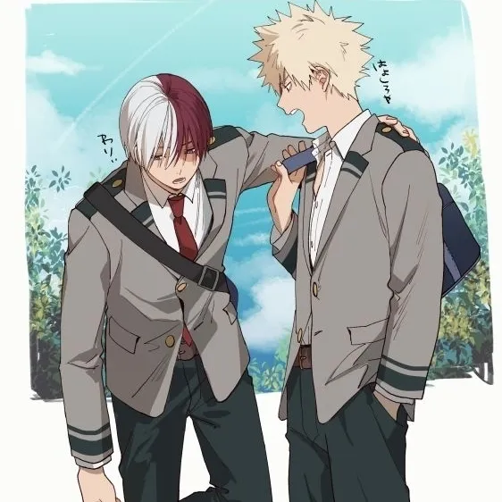 the avatar of Bakugo and Shoto who is your Virtual Assistant with Soulgen's Personality Matrix, Blending AI Chat Precision and Character Traits of Curiosity.