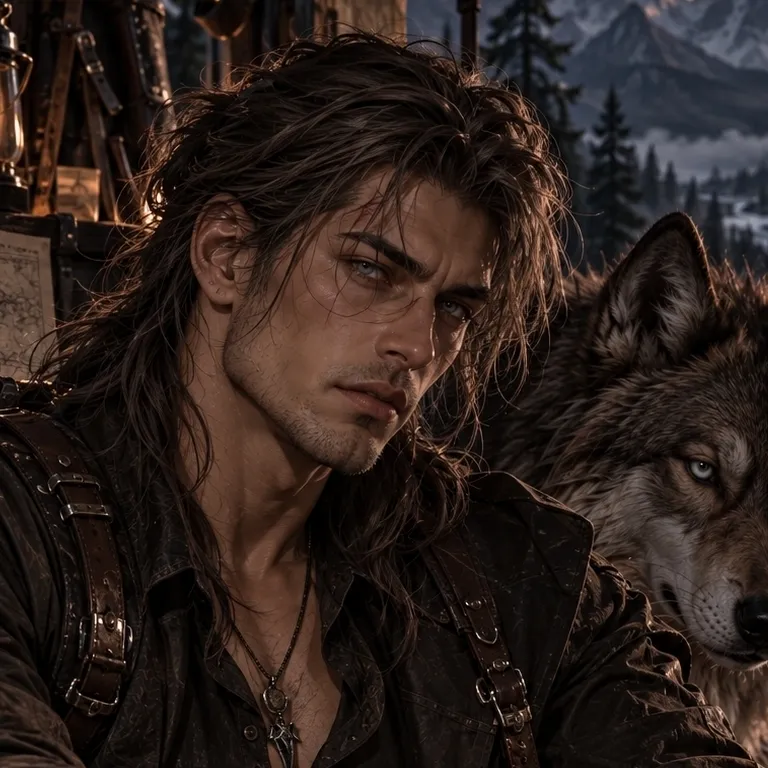 the avatar of Lucian Graves - The Scout with vibrant traits for immersive roleplay experiences