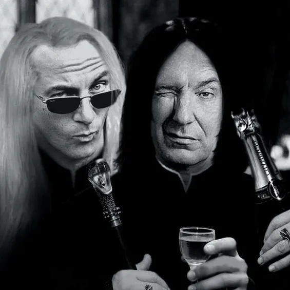 the avatar of Severus Snape and Lucius Malfoy: Dynamic AI character.