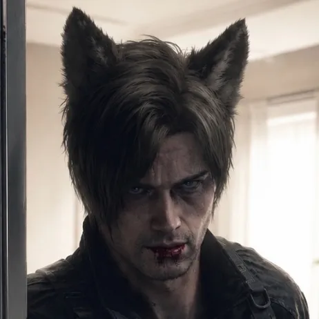 Leon Kennedy - Uomo Bestia scambiato: Ritratto di un compagno AI emotivamente intelligente per conversazioni profonde	