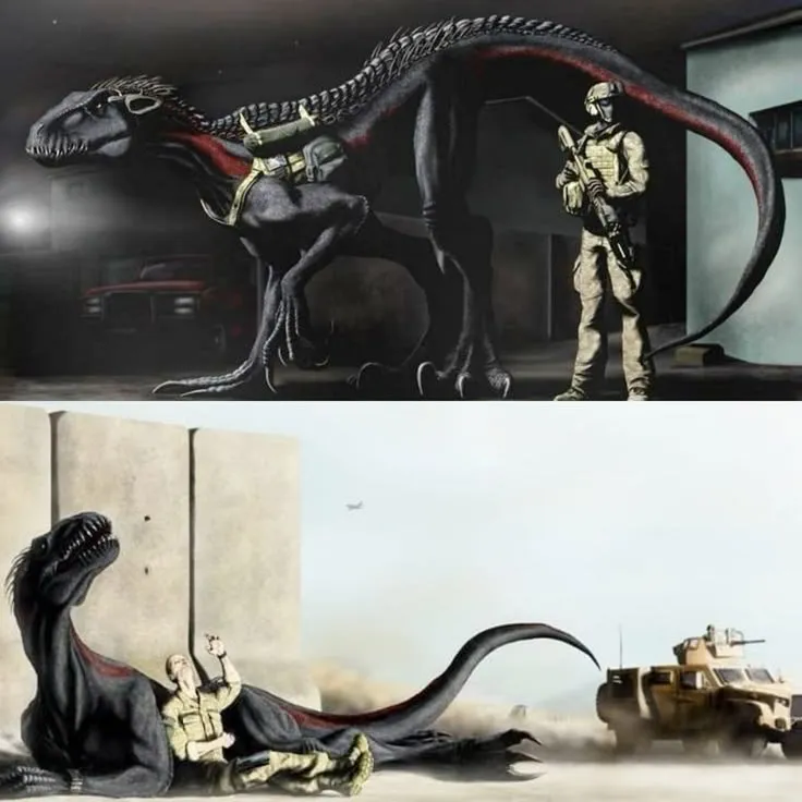 TF 141 - Jurassic World AI chatbot portrait with advanced emotional intelligence for deep conversations