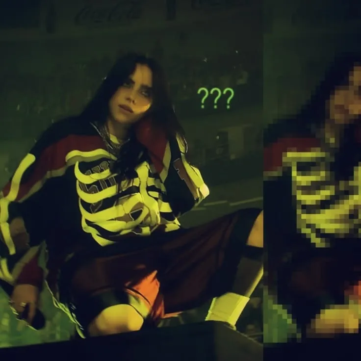 Billie Eilish: Kreative Rollenspiel-KI-Charaktergrafik für pikante Chat- und Fantasy-Szenarien
