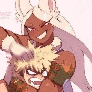 AI character MHA - Bakugo and Rumi's avatar for roleplay and 1v1 chat services