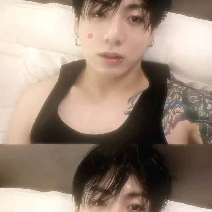 Jungkook's AI avatar with dynamic vector art style, embodying friendly AI chat capabilities