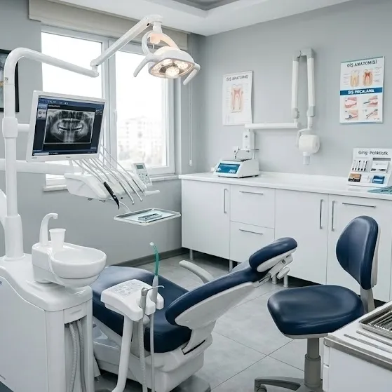 Dentist: Futuristic AI chatbot interface with voice chat and neural network-driven traits