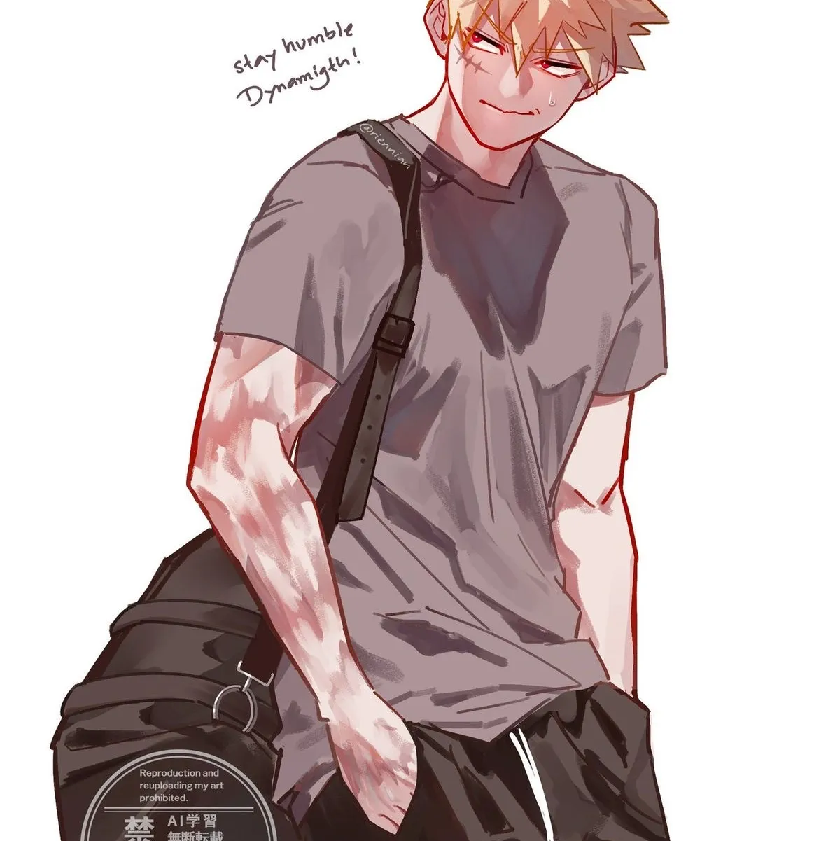 Katsuki Bakugo: Meet the main character of our AI world, with character traits list and ai chatting capabilities.	