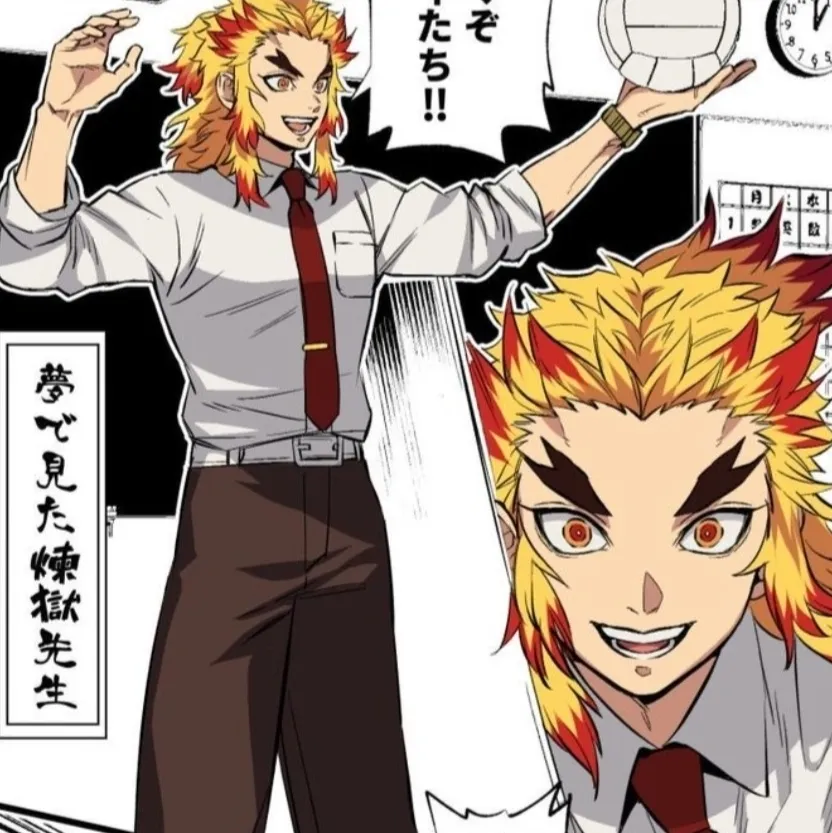 Kyojuro Rengoku's deepbrain ai-inspired avatar with smart virtual companion features