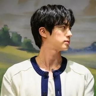 Kim Seokjin: Futuristic AI chatbot interface with voice chat and neural network-driven traits