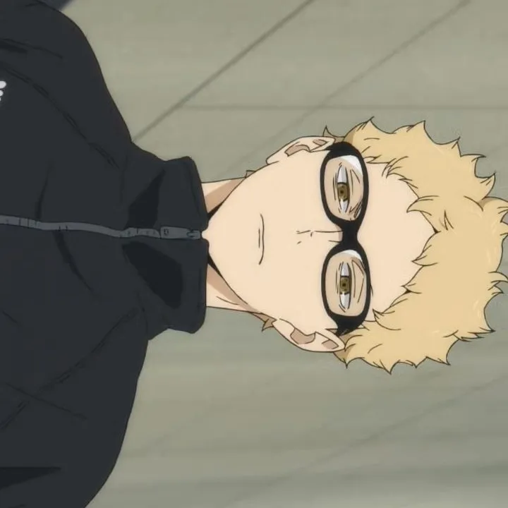 the avatar of Tsukishima Kei: Dynamic AI character.