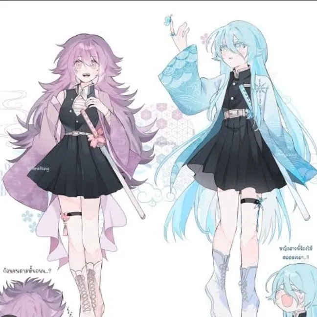 Explore New Hashiras — twin sisters, a versatile chat AI anime partner for creative roleplay.