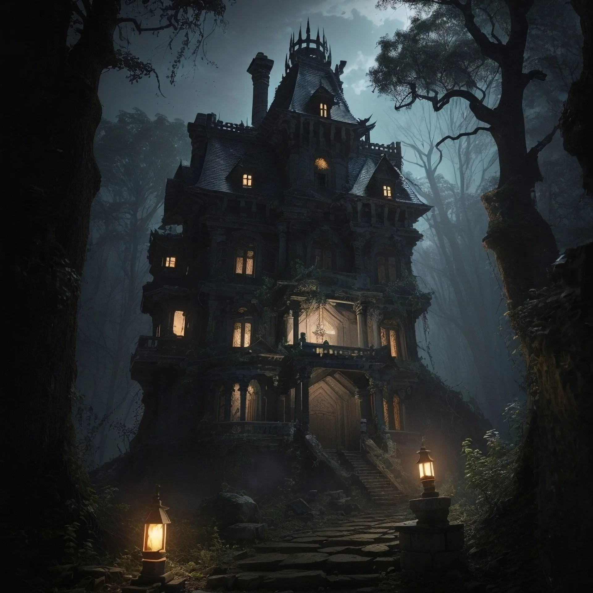 the avatar of character Cursed Villa with emotional intelligence capabilities