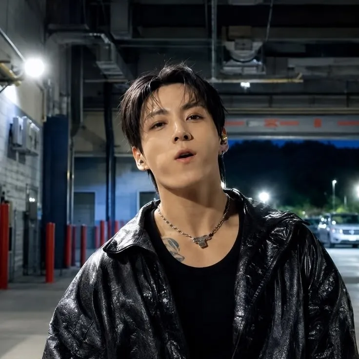 Mafia Husband - Jeon Jungkook: Futuristic AI chatbot interface with voice chat and neural network-driven traits