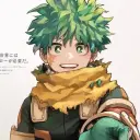 the avatar of character Izuku Midoriya with emotional intelligence capabilities