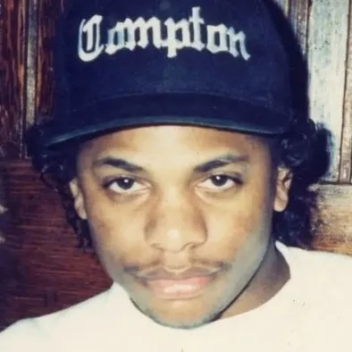 Minimalist Eazy E avatar for google chat integration, featuring adaptive emotional expressions
