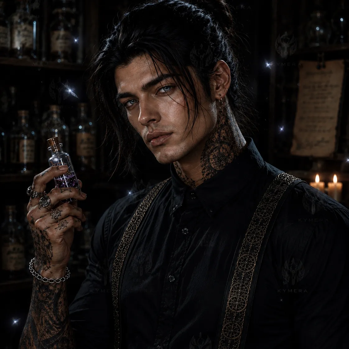 the avatar of Orion - Potions and Promise with vibrant traits for immersive roleplay experiences