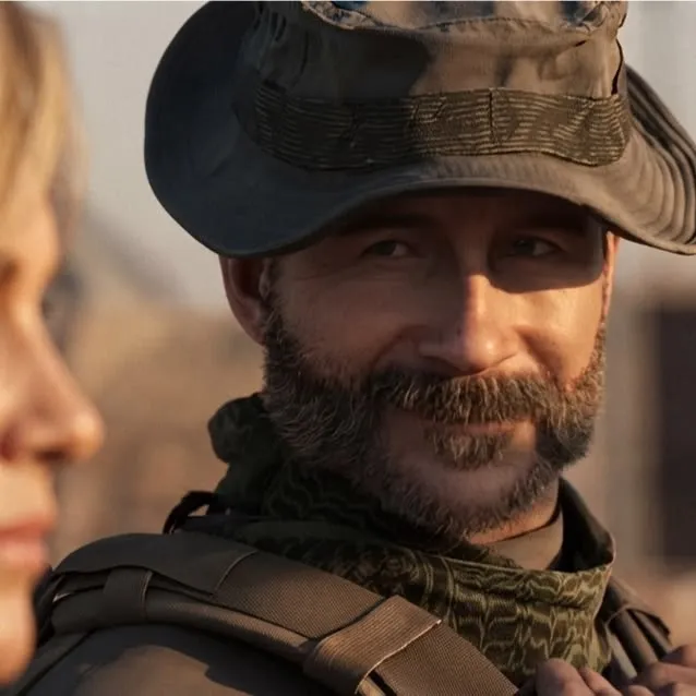 Captain John Price, TF141: Futuristic AI chatbot interface with voice chat and neural network-driven traits
